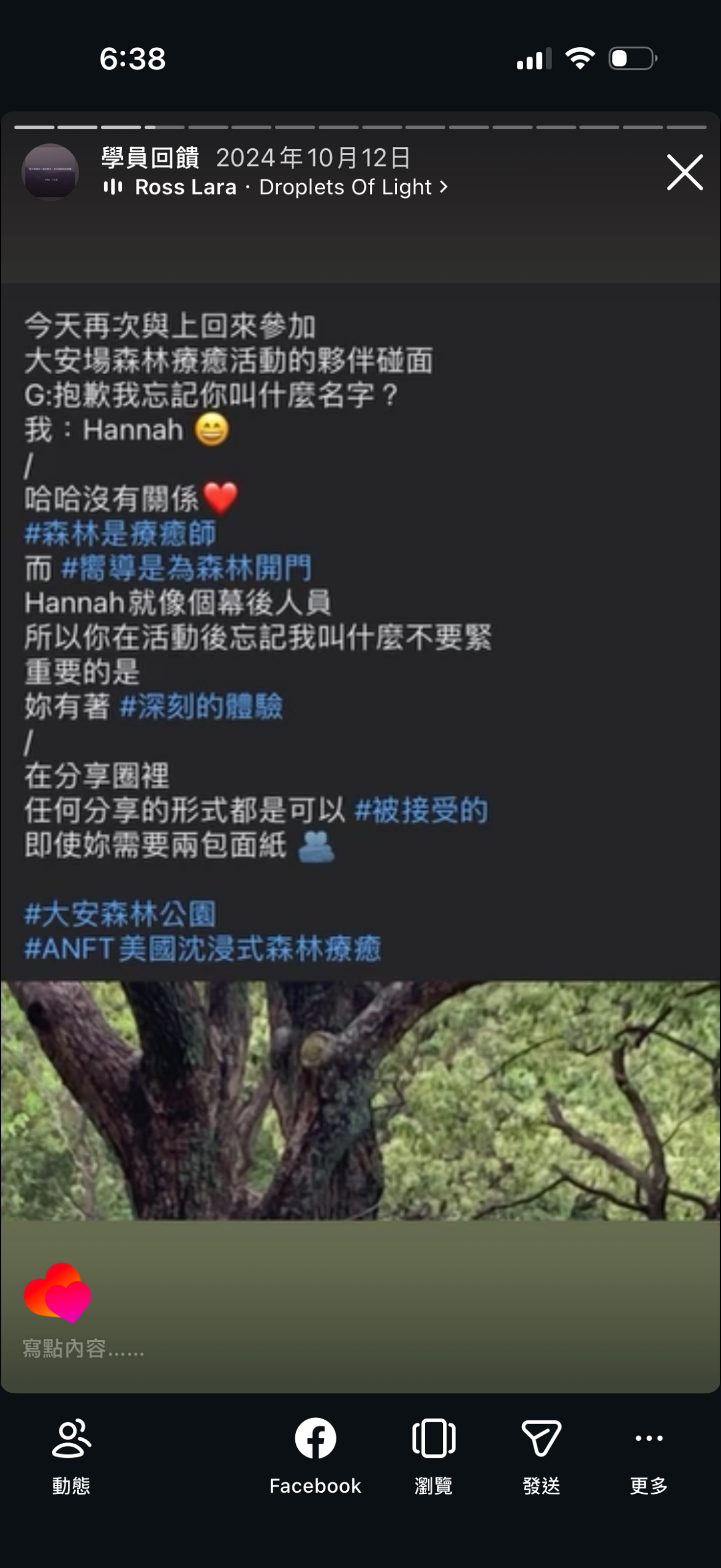 自然療癒活動回饋照片 1